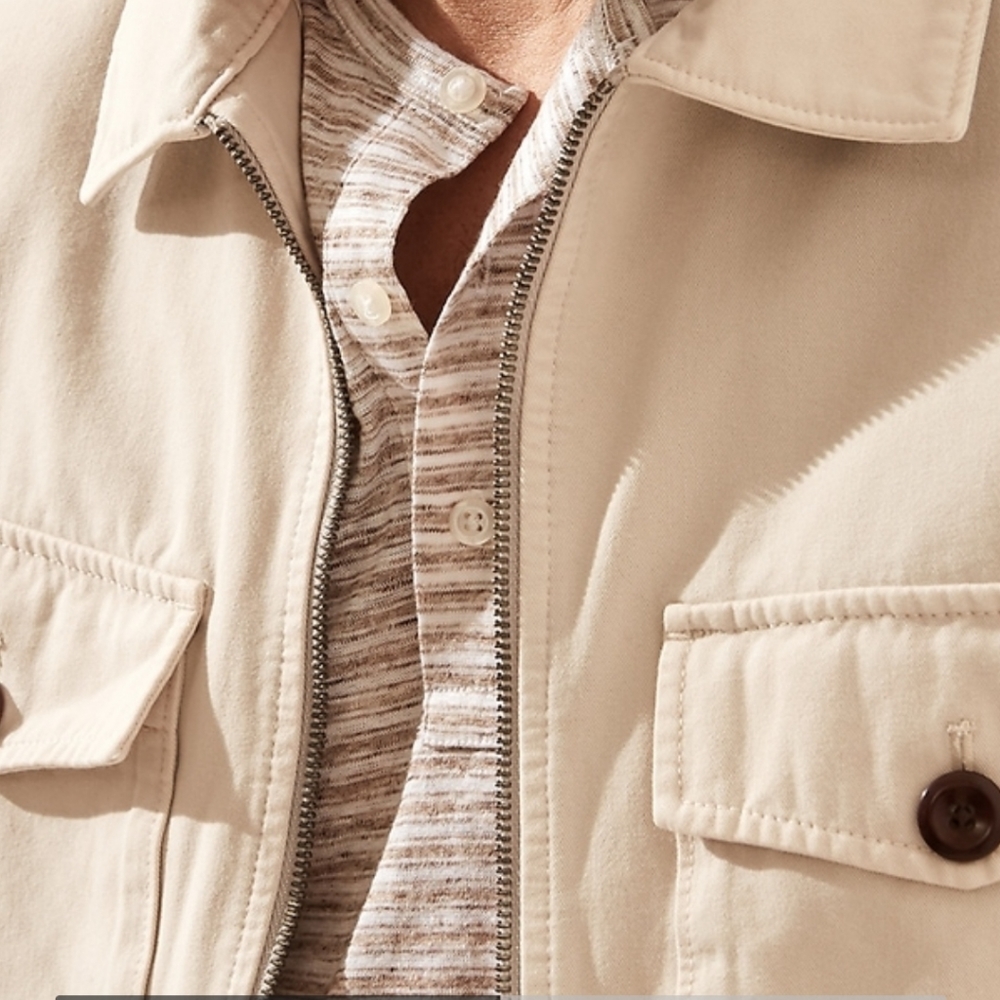 Banana Republic Linen Henley T Shirt